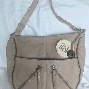 THE SAK BEIGE LEATHER BAG